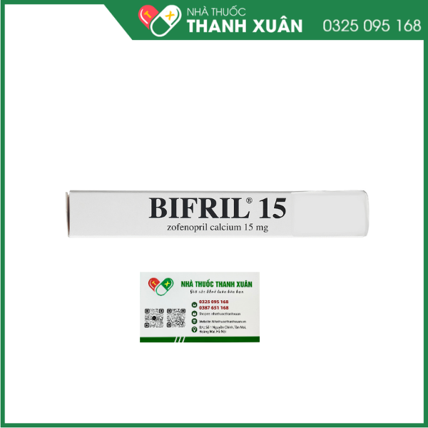 Bifril 15 điều trị tăng huyết áp, nhồi máu cơ tim